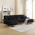 GOMYWAY U-shaped modular sectional sofa with double chaise